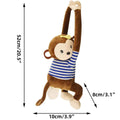 Plush Monkey Tissue Box Holder for Car and Home, Hanging Tissue Cover - view 3
