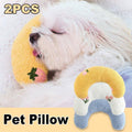 Plush Moon Pet Pillow for Cats and Small Dogs Pack of 2 - White - view 2