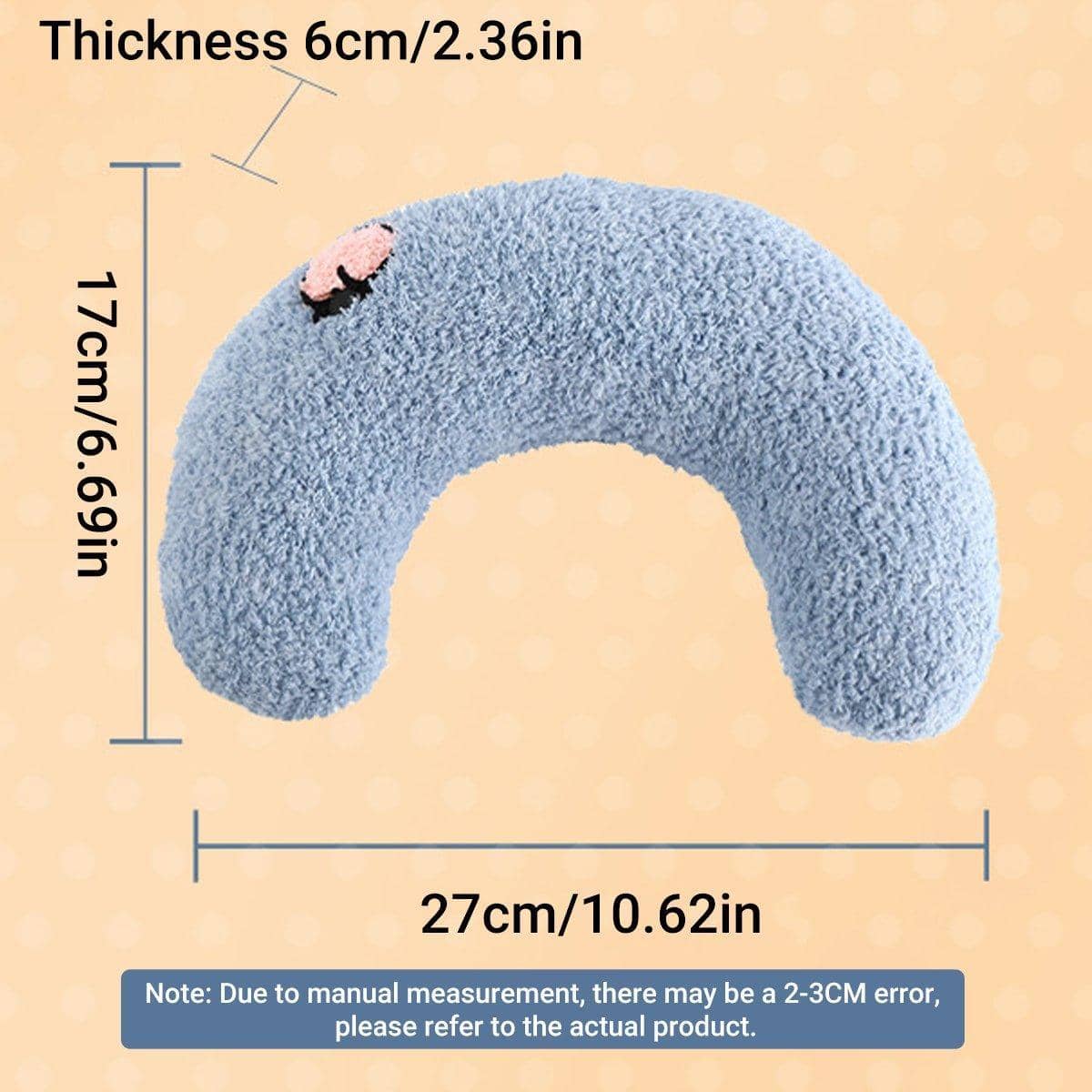 Plush Moon Pet Pillow for Cats and Small Dogs Pack of 2 - White - view 4