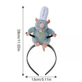 Plush Mouse Hairband for Face Washing and Daily Wear - view 3