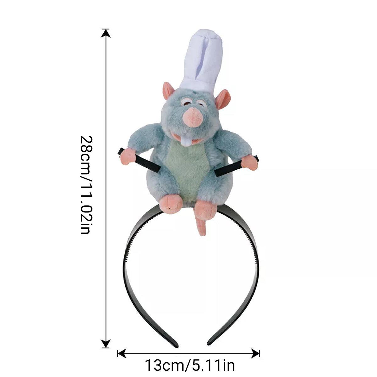 Plush Mouse Hairband for Face Washing and Daily Wear - view 3