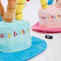 Plush Pet Birthday Cake Party Hat for Dogs and Cats - Pink - view 5
