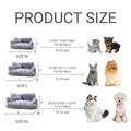 Plush Pet Sofa Bed for Cats and Dogs - Grey, Size L (65 x 46 x 30 cm) - view 3