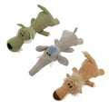Plush Squeaky Dog Toy, 38 cm Corn Fleece - Orange Lion - view 3