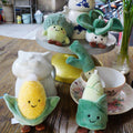 Plush Vegetable Keychain Soft Stuffed Toy Keyring - Corn - view 4