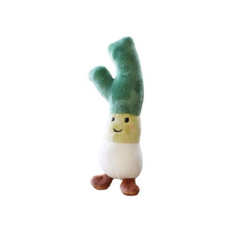 Plush Vegetable Keychain Soft Stuffed Toy Keyring - Green Onion