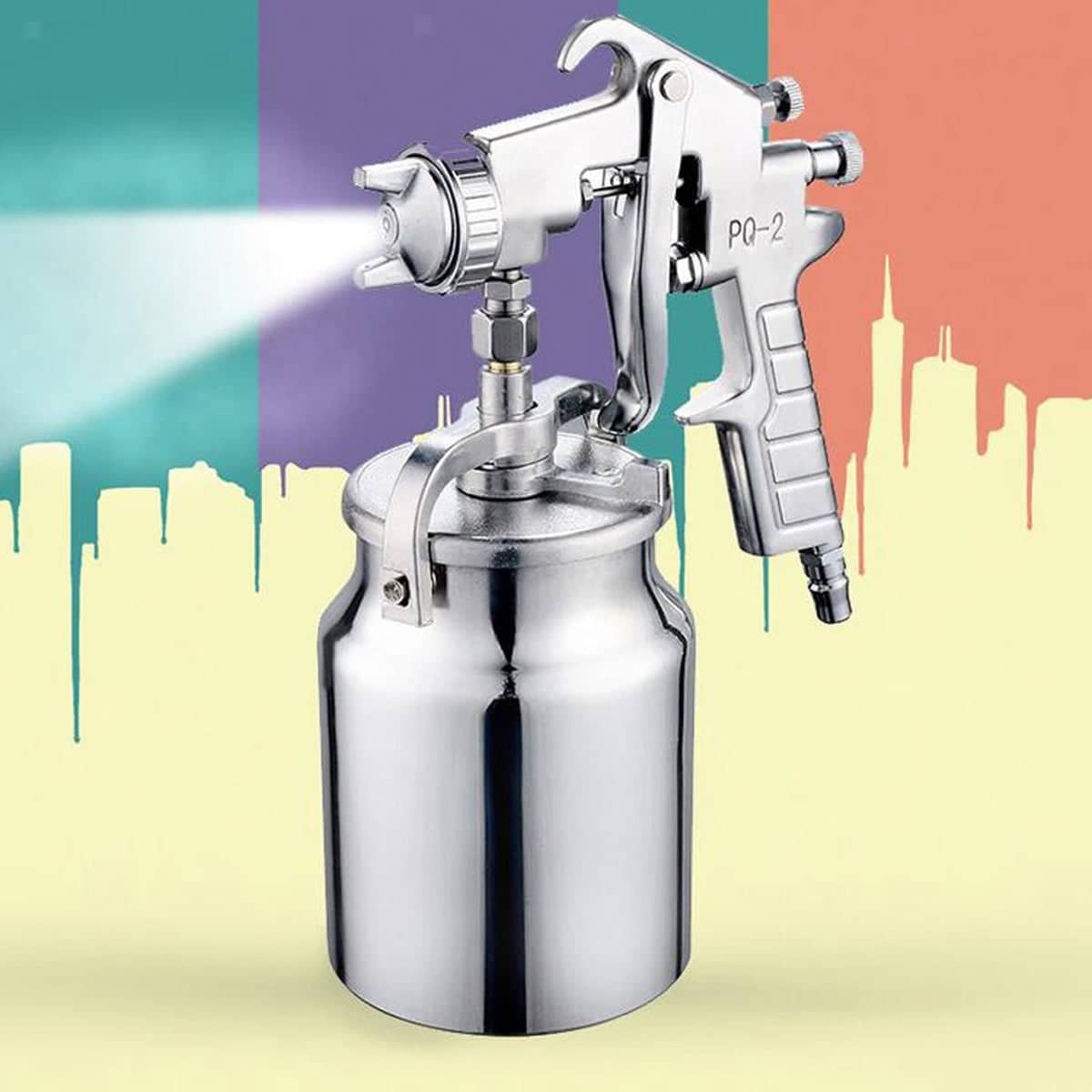 Pneumatic Paint Spray Gun for Car and DIY Painting, Air Sprayer - view 4