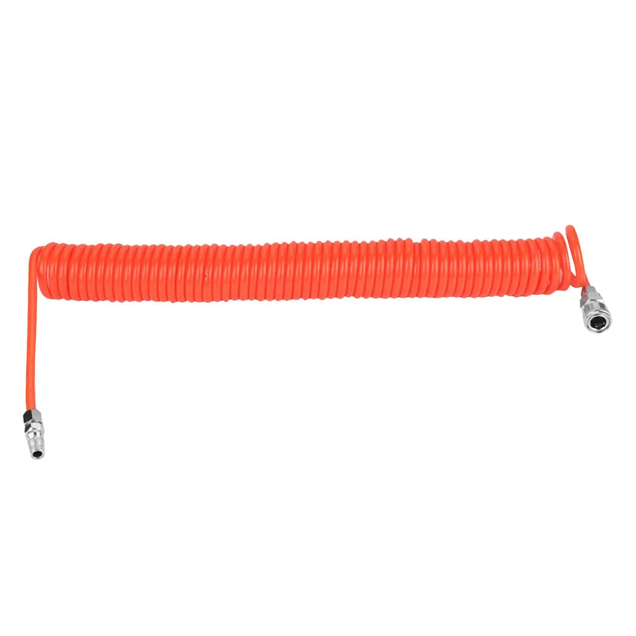 Pneumatic Telescopic Spring Air Hose for Air Compressors, PE Tube - 15 m
