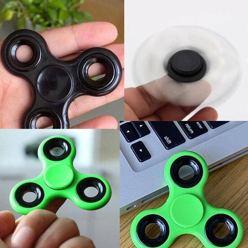 Pocket Fidget Spinner in Plastic - Blue - view 5
