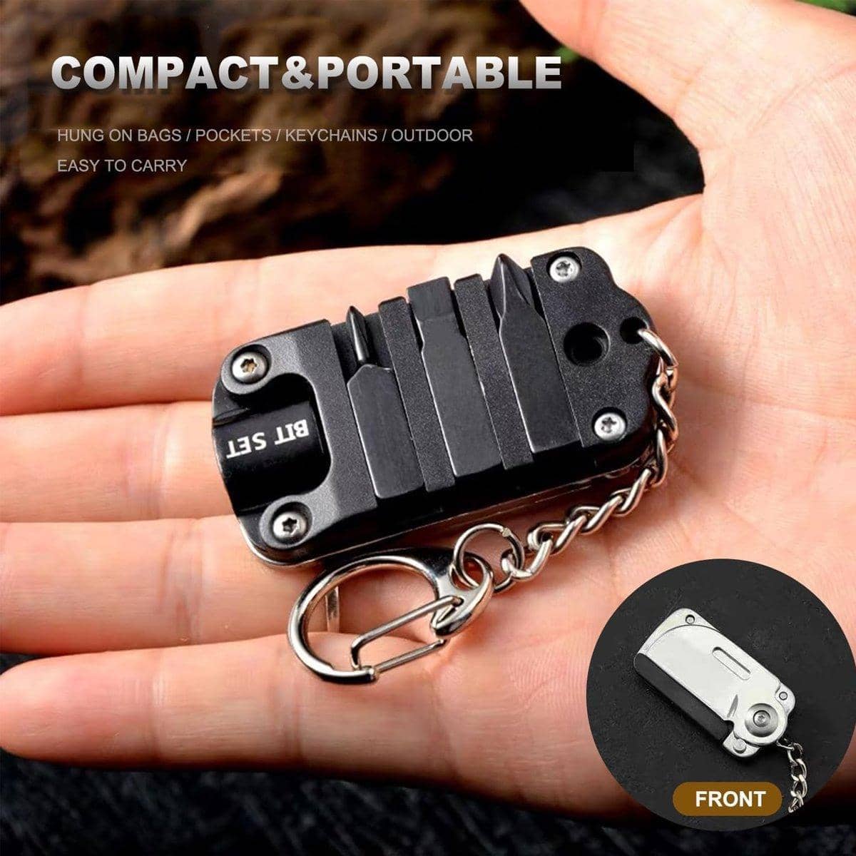 Pocket Knife 3-In-1 Stainless Steel Combination Tool - Multicolour - view 5