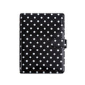 Polka Dot A5 Planner Binder with Card Slots - Black
