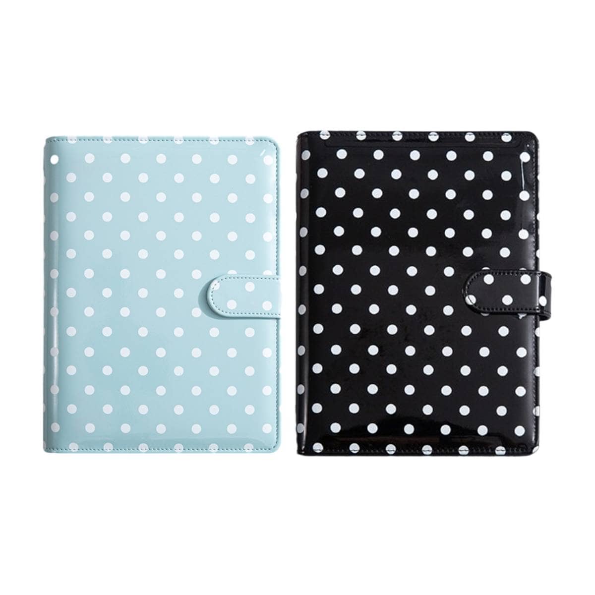 Polka Dot A5 Planner Binder with Card Slots - Black - view 3