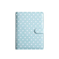Polka Dot A5 Planner Binder with Card Slots - Blue