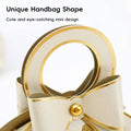 Polka Dot Handbag Candy Boxes with Gold Bow, Pack of 50 - Champagne - view 5