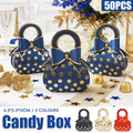 Polka Dot Handbag Candy Boxes with Gold Bow, Pack of 50 - Red - view 2