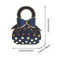 Polka Dot Handbag Candy Boxes with Gold Bow, Pack of 50 - Red - view 4