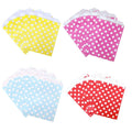 Polka Dot Paper Treat Bags for Desserts and Parties, Pack of 100 - Light Blue - view 3