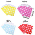 Polka Dot Paper Treat Bags for Desserts and Parties, Pack of 100 - Yellow - view 4