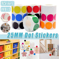 Polka Dot Round Seal Stickers, 8 Rolls of 500 - Blue - view 2