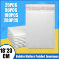 Poly Bubble Mailers, 18 x 23 cm White Padded Envelopes - Pack of 100 - view 2