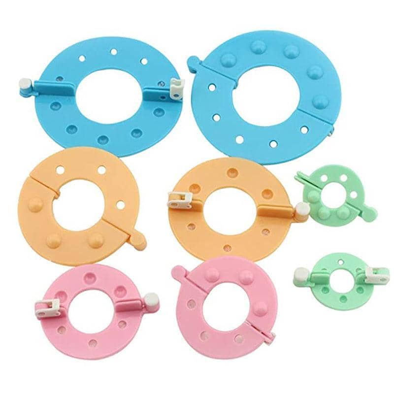 Pom Pom Maker Kit, 8 Pieces, 3.5 cm, 5.5 cm, 7 cm and 9 cm - view 2