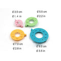 Pom Pom Maker Kit, 8 Pieces, 3.5 cm, 5.5 cm, 7 cm and 9 cm - view 3