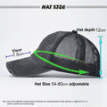 Ponytail Baseball Cap with Mesh Back and Distressed Finish - Pink - view 5