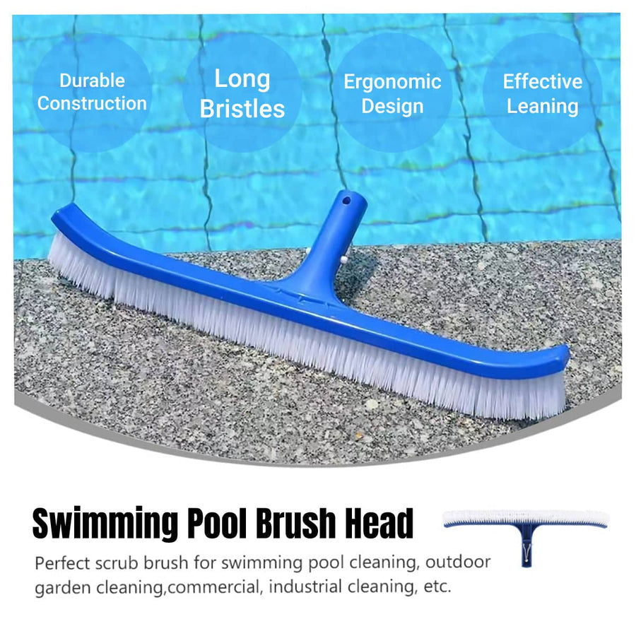 Pool Cleaning Brush, 18 Inch (45cm) - Blue