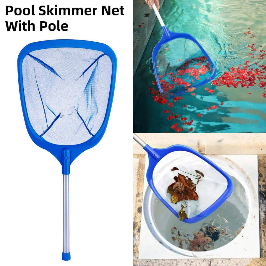 Pool Skimmer Net with Aluminium Handle for Pools, Ponds and Aquariums