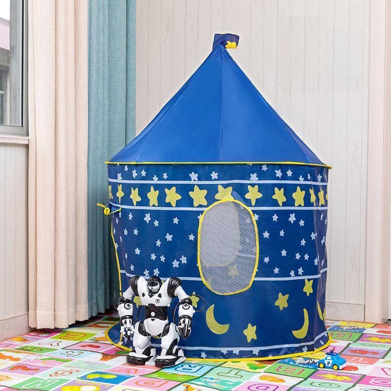 Pop up Castle Play Tent, 135 cm High - Blue - view 4