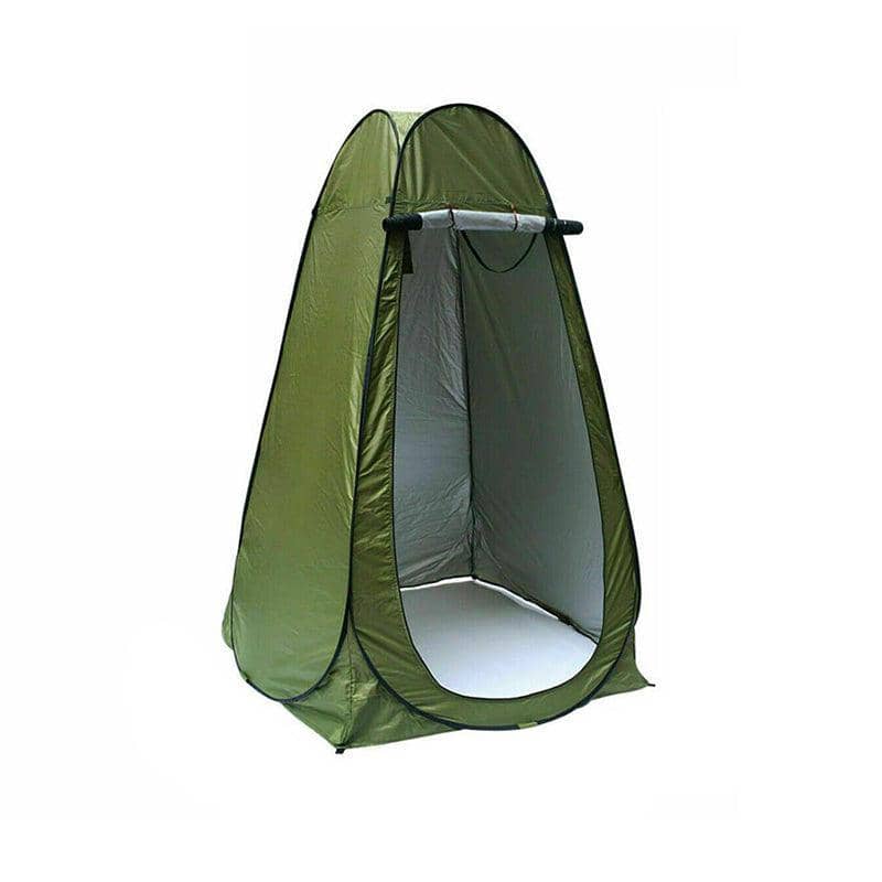 Pop-Up Shower Tent Portable Privacy Changing Room - Olive Green, 120 x 120 x 190 cm - view 2