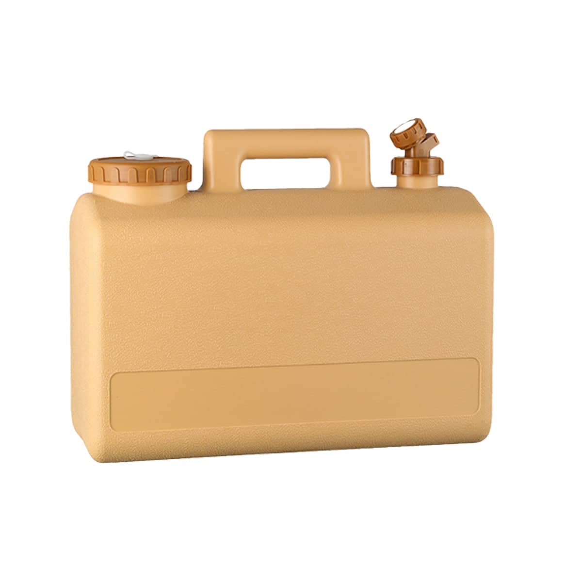 Portable 20L Water Tank Container with Tap Camping Car Outdoor Storage - Khaki