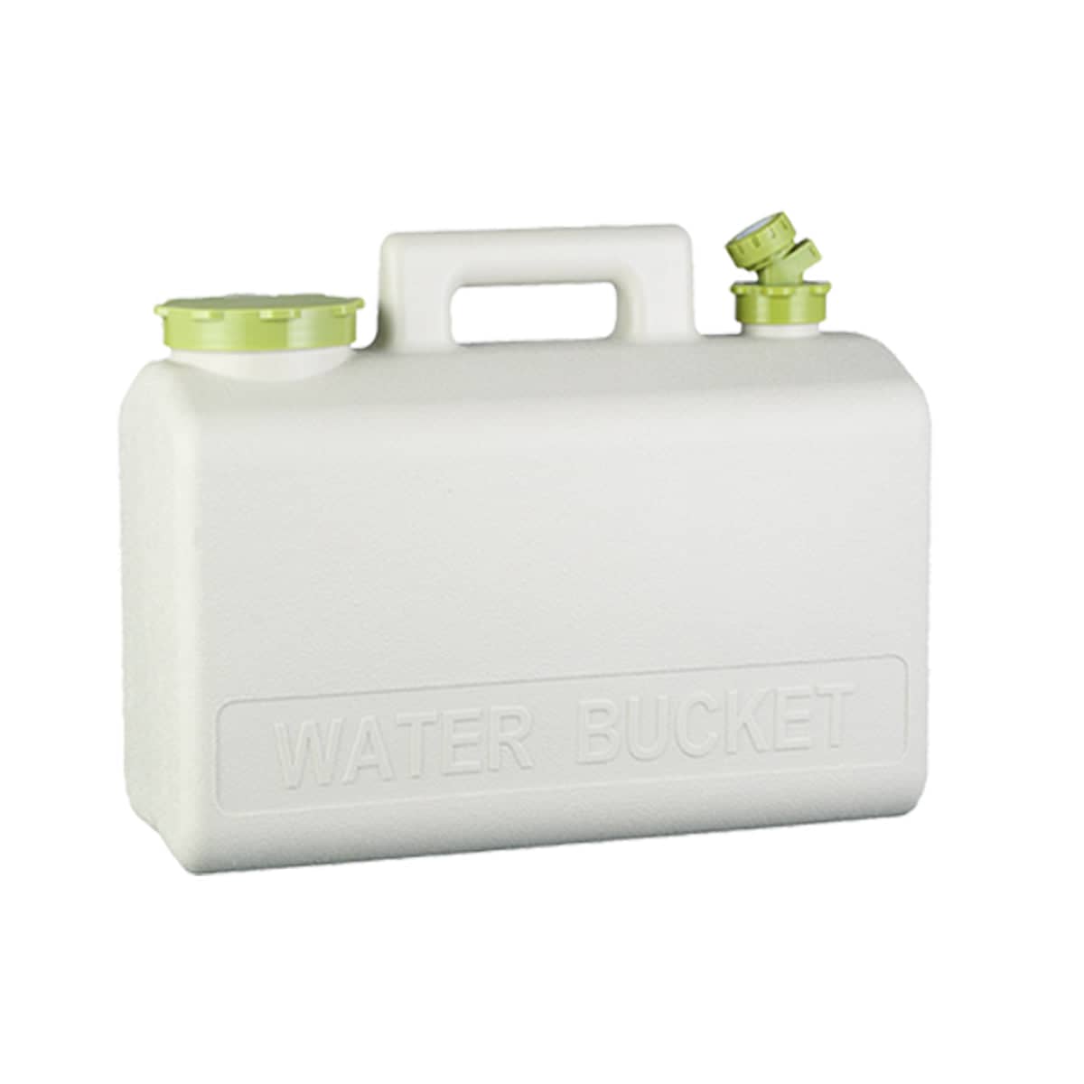 Portable 20L Water Tank Container with Tap Camping Car Outdoor Storage - White