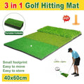 Portable 3-In-1 Golf Training Mat for Driving, Chipping and Putting