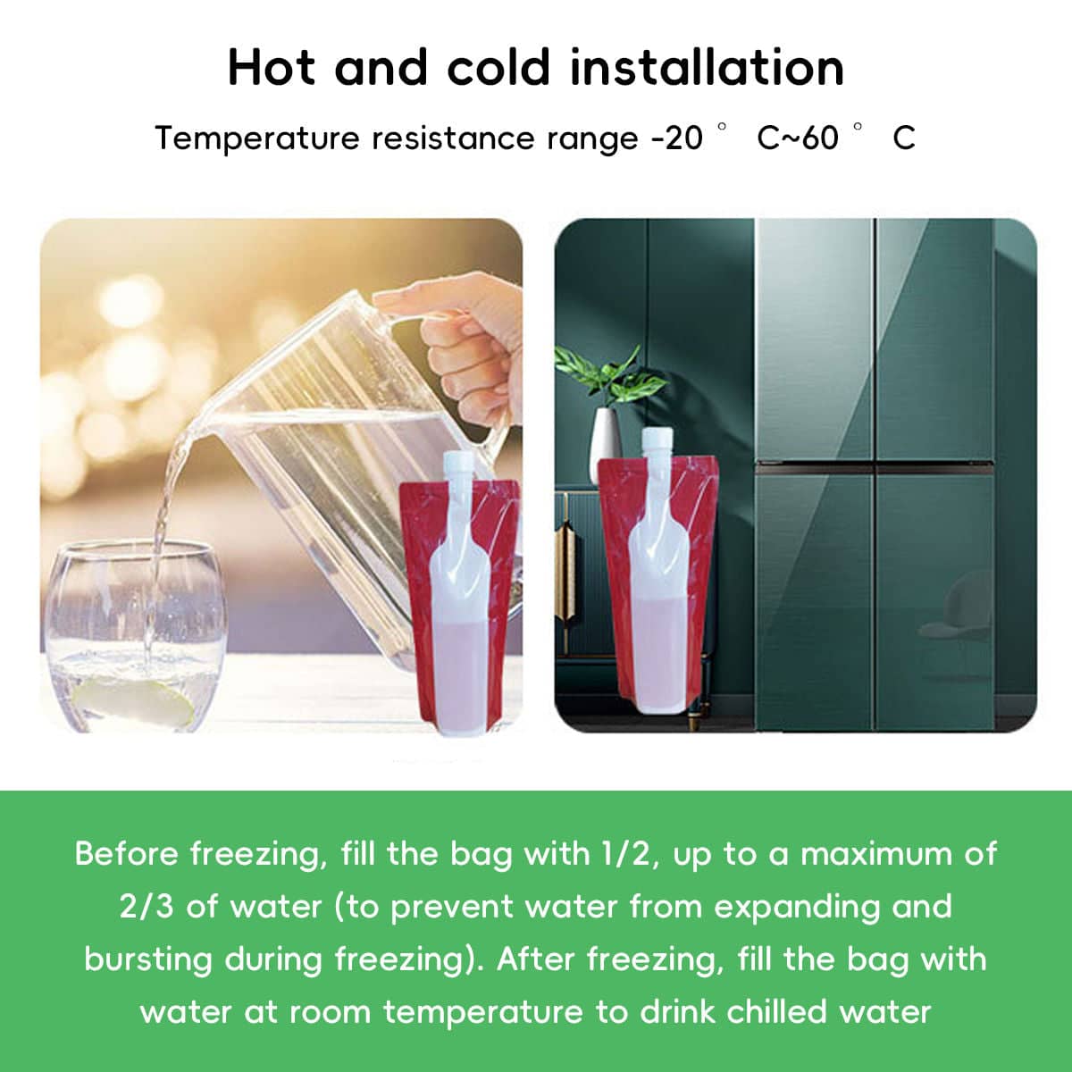 Portable 750ml Wine Spout Pouches - 20 Pack, Foldable - view 5