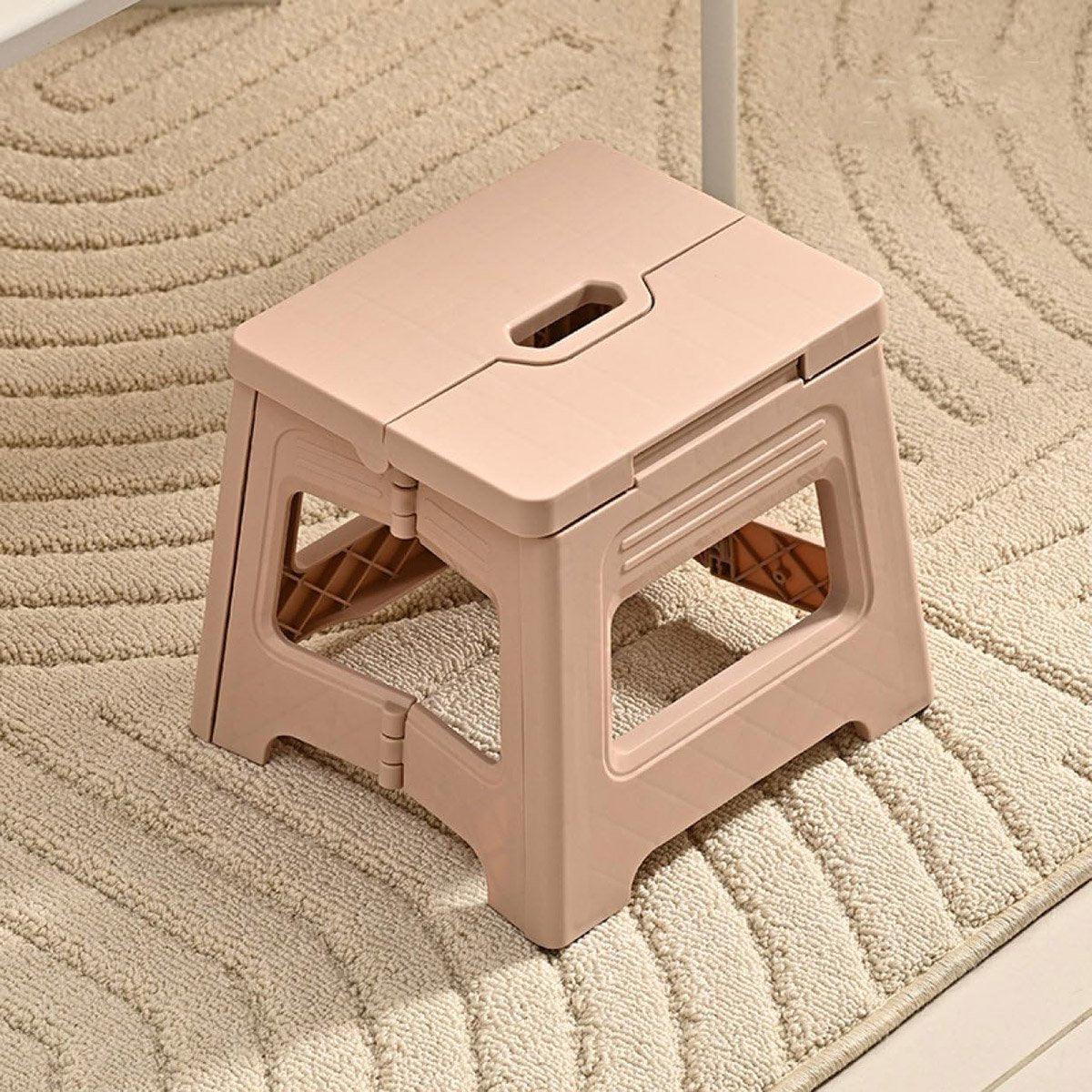 Portable Adjustable Folding Plastic Stool Retractable Fishing Chair - Yellow - view 16