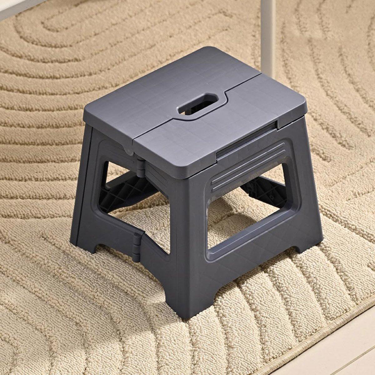 Portable Adjustable Folding Plastic Stool Retractable Fishing Chair - Yellow - view 18