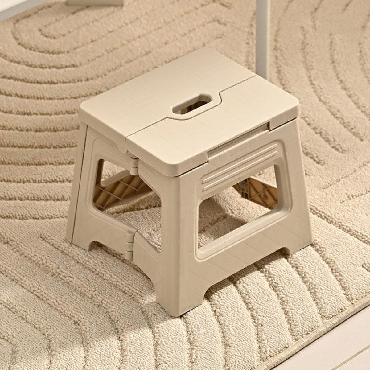 Portable Adjustable Folding Plastic Stool Retractable Fishing Chair - Yellow - view 19