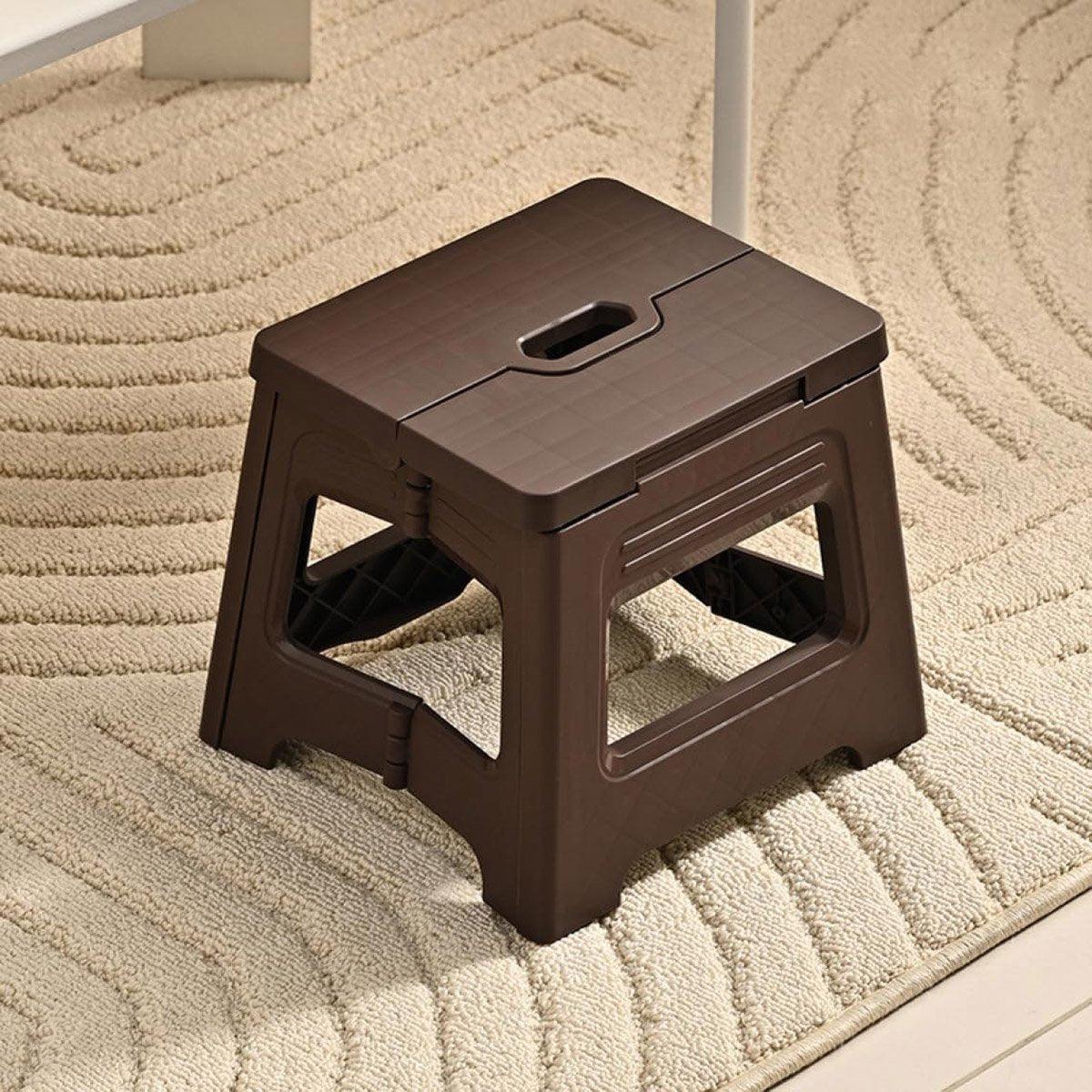 Portable Adjustable Folding Plastic Stool Retractable Fishing Chair - Yellow - view 21
