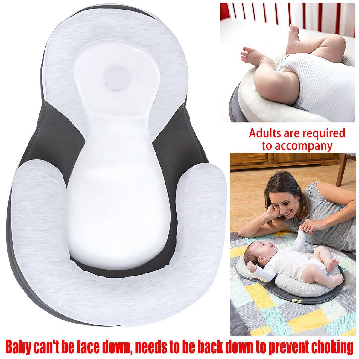 Portable Baby Nest Bed, Folding Newborn Cot Mattress for Travel - Blue - view 4