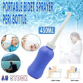 Portable Bidet Sprayer Peri Bottle, 450 ml Hygiene Care for Toilet and Shower