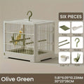 Portable Bird Cage Travel Carrier with Handle for Parakeets and Cockatiels - view 4
