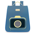 Portable Blue Pet Backpack Carrier for Cats and Dogs, Nylon Travel Bag - view 2