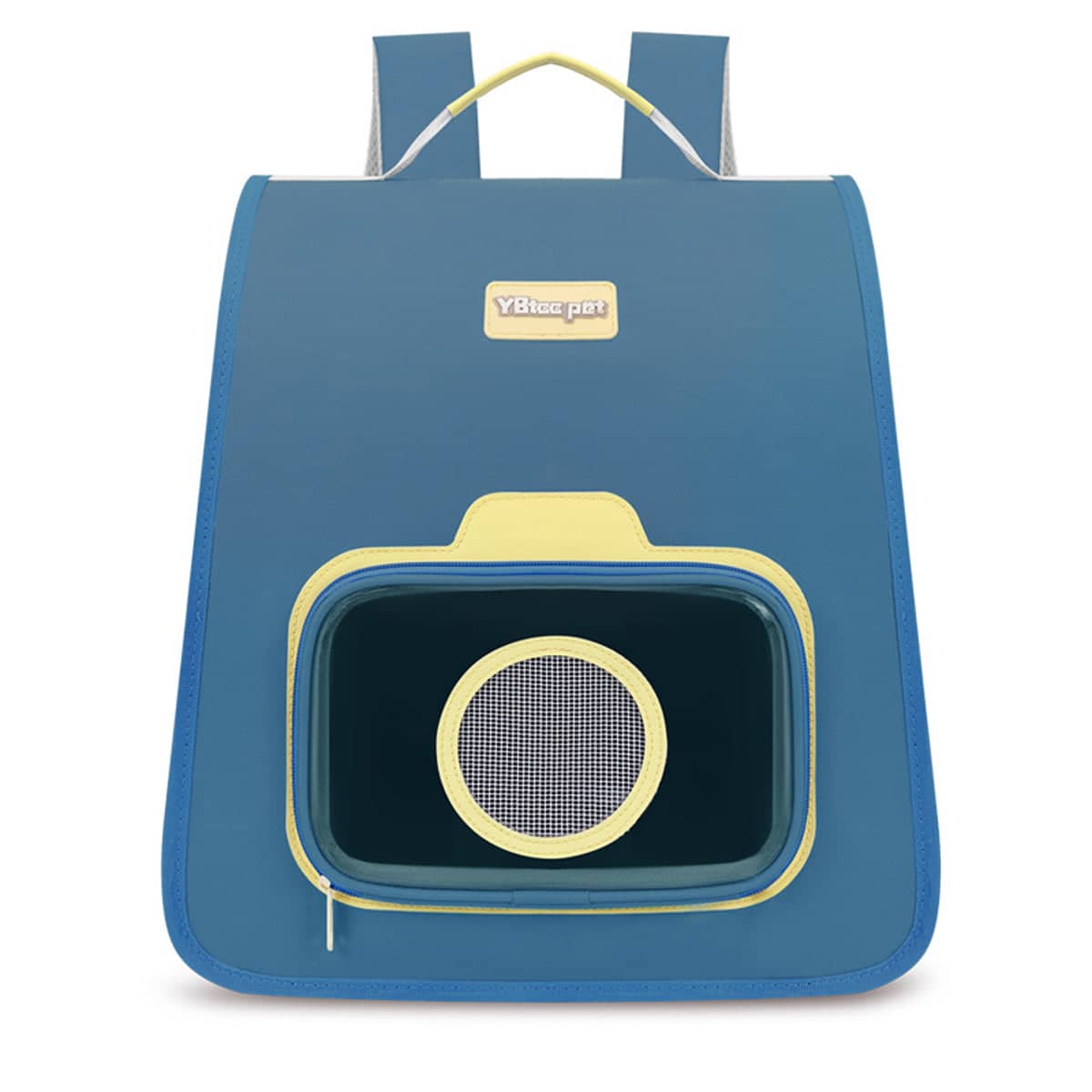 Portable Blue Pet Backpack Carrier for Cats and Dogs, Nylon Travel Bag - view 2