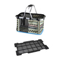 Portable Breathable Pet Carrier Basket for Cats and Small Dogs - Blue