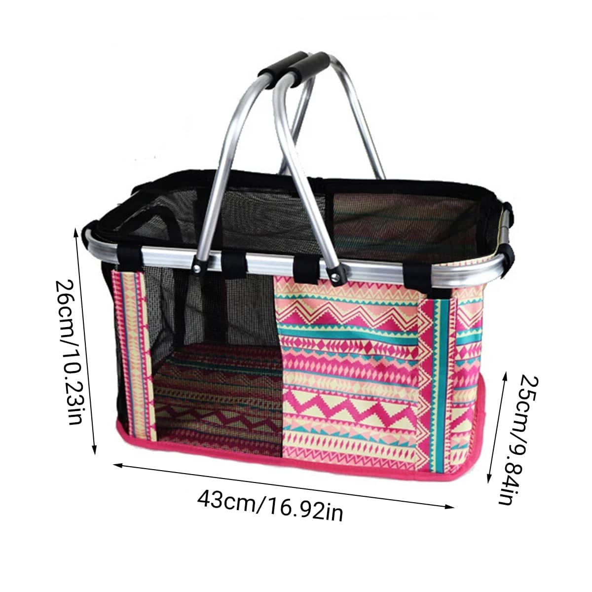 Portable Breathable Pet Carrier Basket for Cats and Small Dogs - Blue - view 4