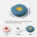 Portable Cable Organiser Box, Cable Winder Storage Case - Pack of 2, Pink and Blue - view 4