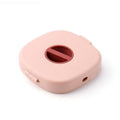 Portable Cable Organiser Box, Cable Winder Storage Case - Single, Pink