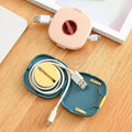 Portable Cable Organiser Box, Cable Winder Storage Case - Single, Pink - view 5