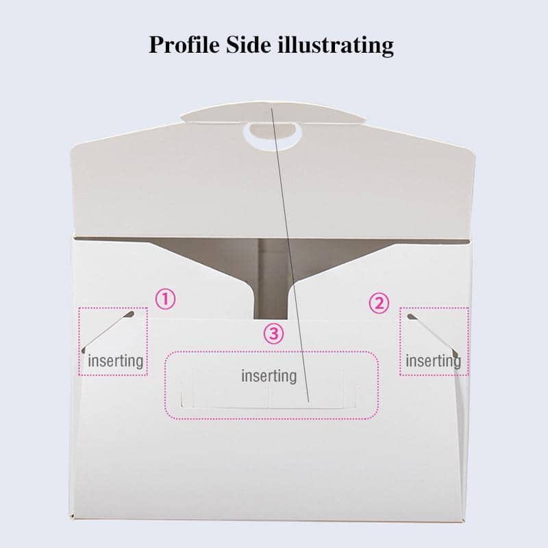Portable Cake Boxes with Window and Handle, Pack of 30 - Light Blue, 8 Inch (26 x 26 x 15.5 cm) - view 5